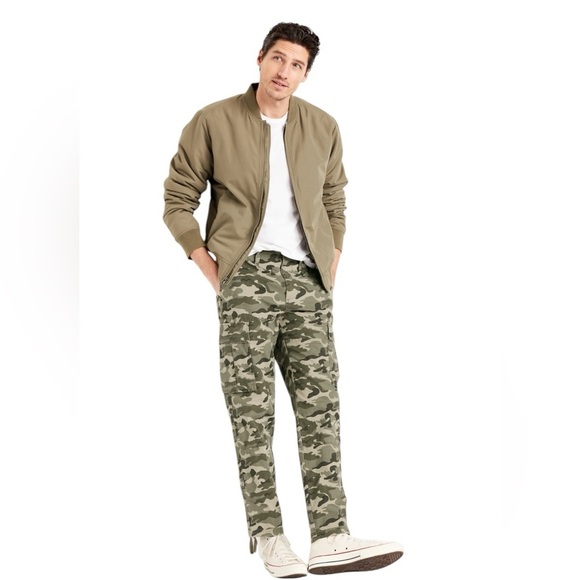 Old Navy Mens Loose Taper Cargo Ripstop Pants 46X34 Camo built-in flex comfort - Picture 1 of 6